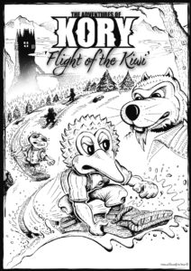 Kory - Flight of the Kiwi - Online Activities - Colour-ins - Cover